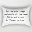 Custom Throw Pillow Cover Personalized Pillow case any size and material